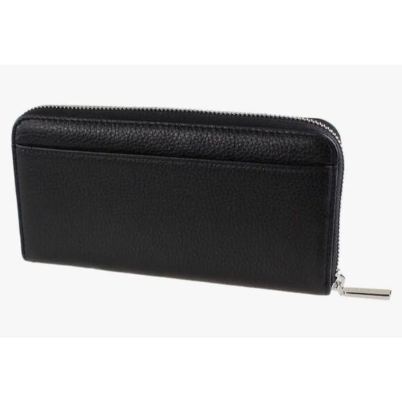 Kate Spade glitter on large embossed black leather continental wallet NWT - Picture 2 of 10